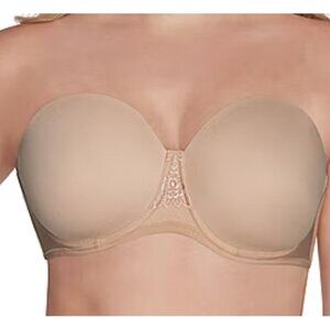 Vanity Fair Women's Beauty Back Full Figure Strapless Bra 36G NWT Rose Beige